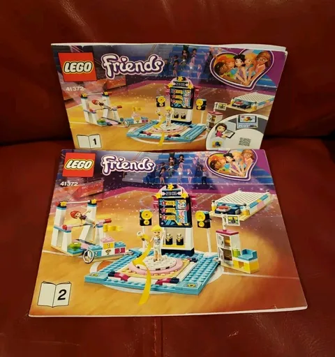 LEGO Friends Stephanie's Gymnastics 41372 Book 1 2 Instruction Guide MANUAL ONLY