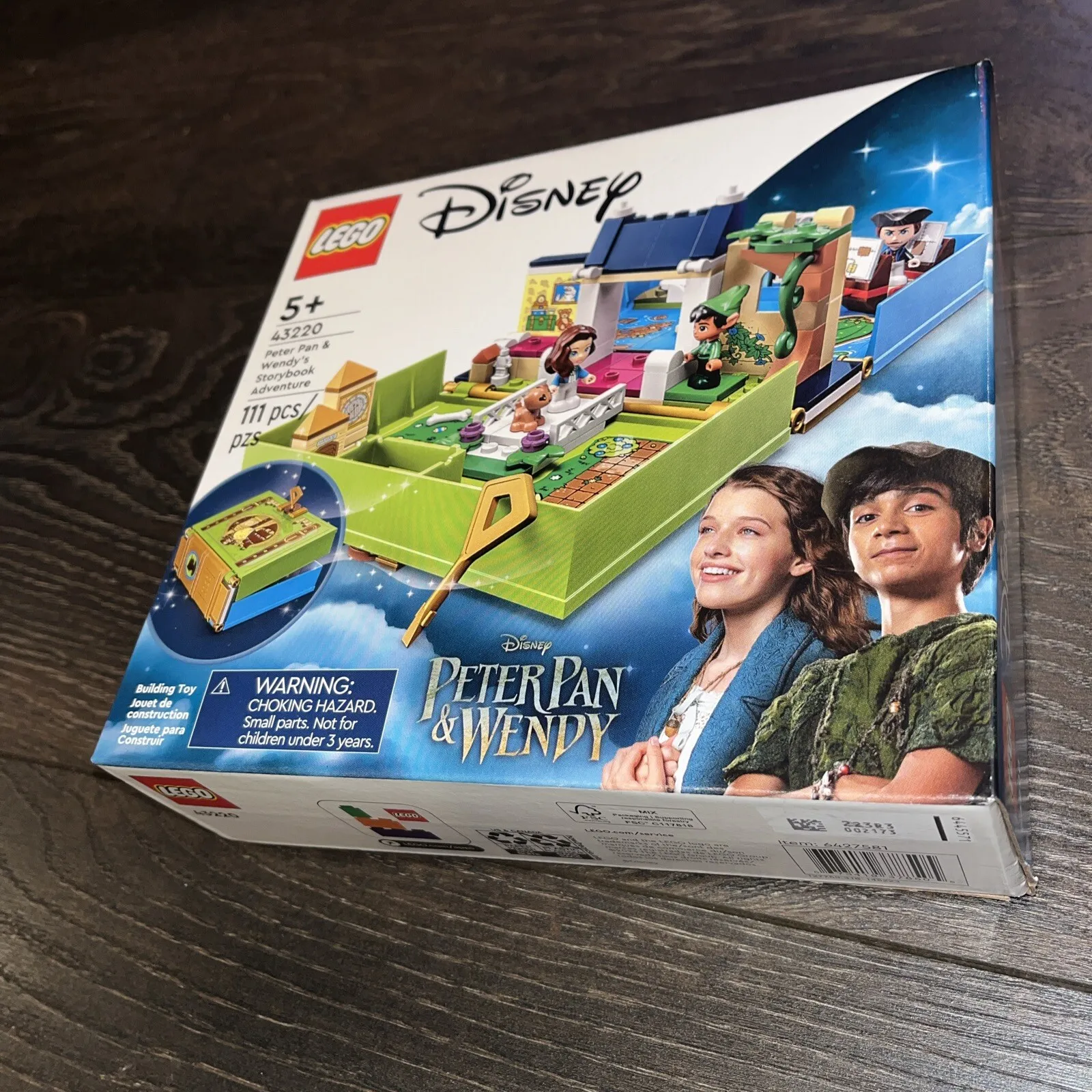 LEGO Disney 43220 Peter Pan & Wendy's Storybook Adventure Building Set New 2023