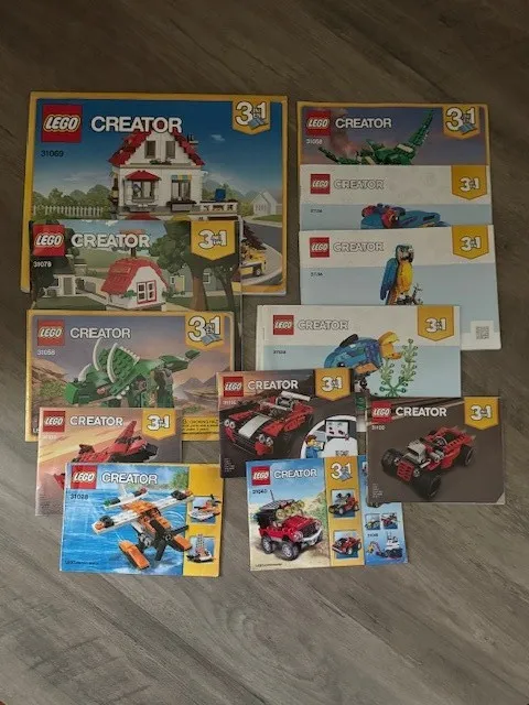 Lego Creator  Instruction Manuals Lot of 12
