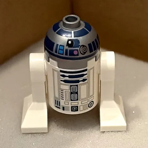 LEGO Star Wars R2-D2 Droid Minifigure Figure White/Blue Plastic