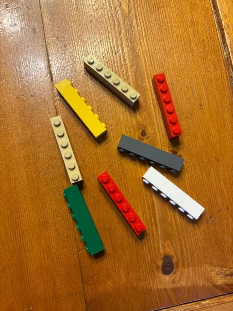 Lego Part 3009 6pcs 1x6 Brick CHOOSE YOUR COLOR