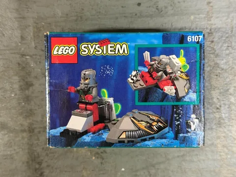Vintage LEGO Stingrays 6107 Recon Ray Aquazone Underwater Chrome Crystal NEW