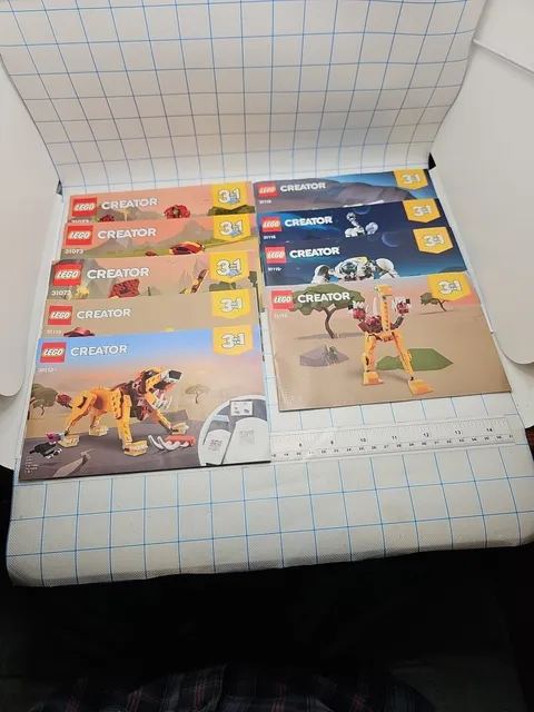 lego Creator 3 In 1  instruction manuals Only 9 Manual Lot