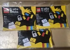 LEGO #30711 BRAILLE BRICKS LOT OF 3 BAGS 30 PIECES TOTAL NEW IN BAGS