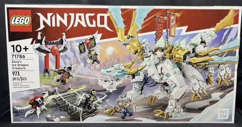 LEGO NINJAGO 71786 Zane's Ice Dragon Creature 973 Pieces 5 Minifigures Retired