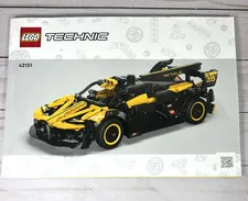 Lego Technic 42151 Manual Only Bugatti Bolide Car