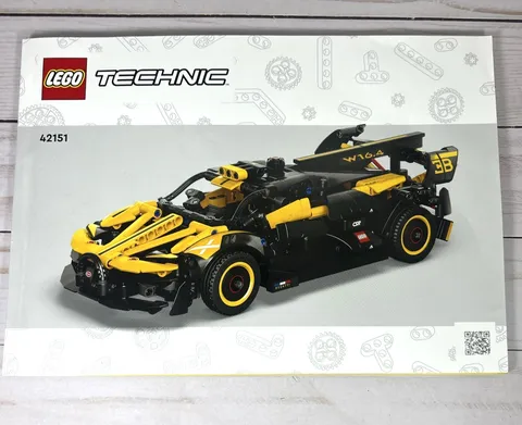 Lego Technic 42151 Manual Only Bugatti Bolide Car
