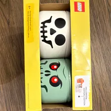 LEGO Storage Head Small Halloween Edition Skull & Zombie 2-Pack Minifig Age 4+