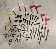 Lego Minifigure Lot of  Various Tools And Weapons