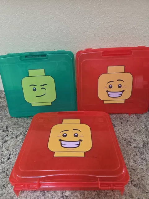 Lot Of 3 Lego Storage Cases