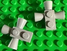 2 LEGO Brick Modified 1 x 1 with 3 Loudspeakers / Space Positioning Rockets