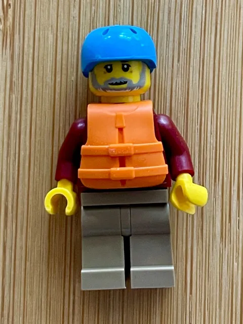 LEGO cty0913 Set 60202 People Pack Man, Dark Red Jacket