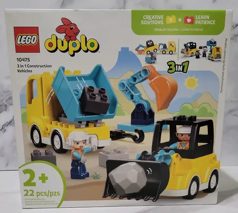 LEGO 10475 - DUPLO: 3 in 1 Construction Vehicles - New! (A939)