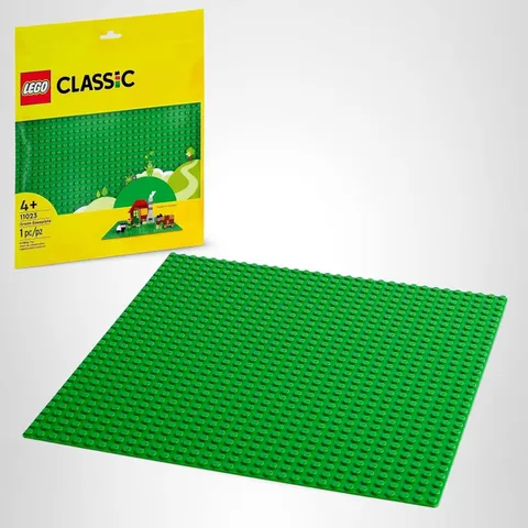LEGO Classic Green Baseplate, Square 32x32 Stud Foundation to Build, Play, and D