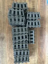 LEGO 2865 Vintage Train Tracks 9V - Lot of 58 Straight & 49 Curved: Total of 107