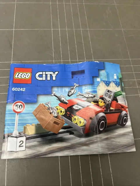 VINTAGE TOY LEGO MANUAL INSTRUCTIONS BOOKLET ART CITY 60242