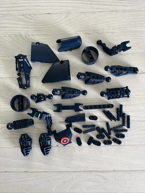 LEGO DARK BLUE LOT 42 PCS TECHNIC MISC. CONNECTORS VARIETY EARTH NAVY BLUE