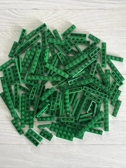 LEGO LOT GREEN 147 PCS 1X8 1X6 1X4 1X3 PLATE VARIETY BUILDING PIECES