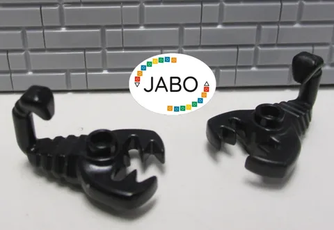 (E14/8/1) Lego Animal 2x 30169 Scorpion Scorpion Black
