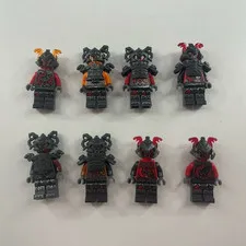 LEGO Ninjago Hands of Time Vermillion Warrior Minifigure Lot- good condition