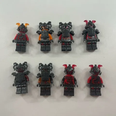 LEGO Ninjago Hands of Time Vermillion Warrior Minifigure Lot- good condition