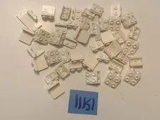 Lego White Squares Parts Lot