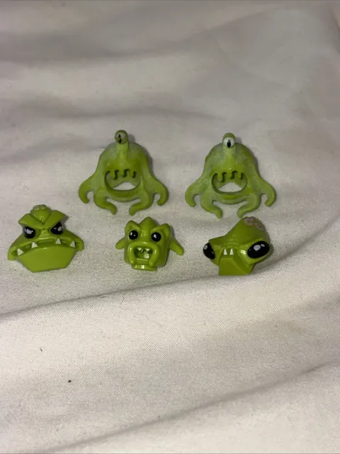 Lego Alien Space Martian Minifigure Head Clinger Parts Lot