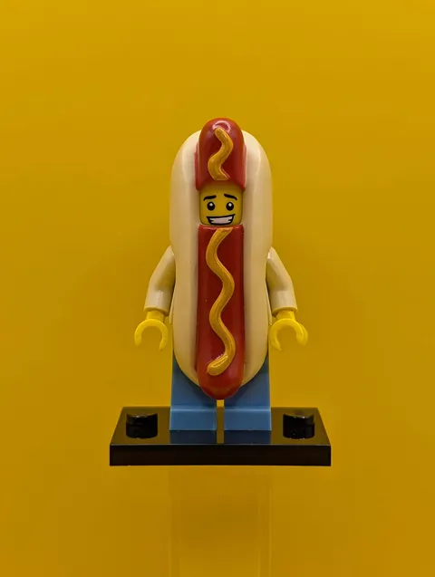 Hot Dog Man col13-14 Series 13 (Complete Set with Stand and Accessories) Lego Mi