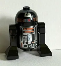 LEGO Star Wars Black Astromech Droid Minifigure R2-Q5 sw0213 USED GOOD CONDITION