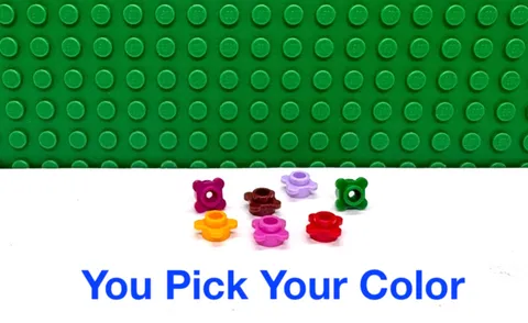 LEGO 1x1 Knob with 4 Petals Leaves Plant Tree "You Pick Your Color and Qty" NEW