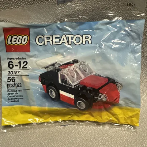 LEGO 30187 Creator Fast Car Poly Bag Building Set New Retired 2014