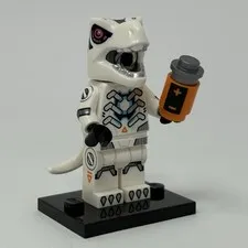 Lego Robot T Rex Minifigure White Dinosaur Collectible Series 29 CMF Complete