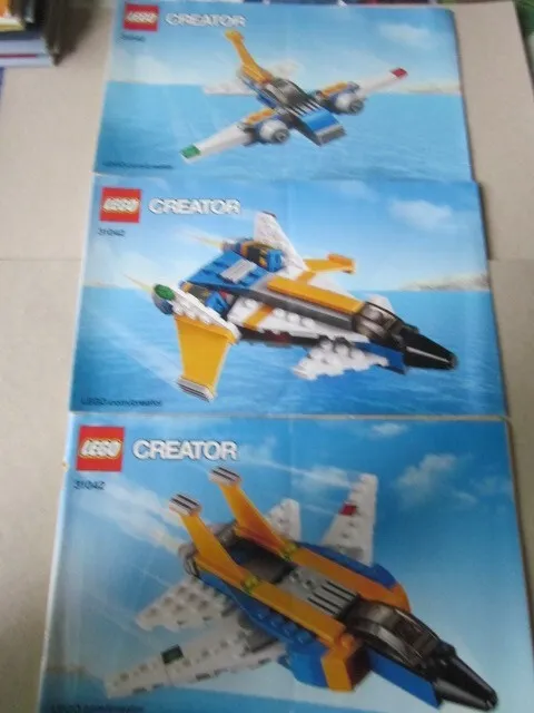 Lego Creator Building Instructions Instruction 31042 Part 1,2,3, Part 1,2,3