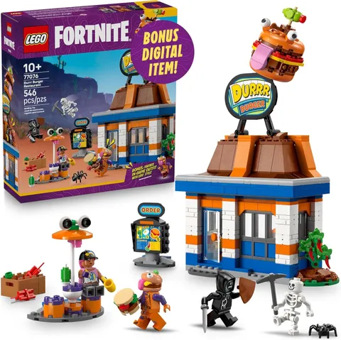 🍔LEGO® Fortnite: Durrr Burger Restaurant (77076) – Epic Battle Royale Playset🎮