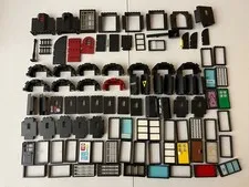 LEGO Black Castle Lot - Mountain MOC Parts Pieces Doors Wall Panel Turret