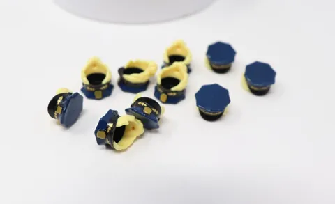 Lot of 10x NEW Lego Hair / Hat, Police, Female, Blonde Bun Minifigure Headgear