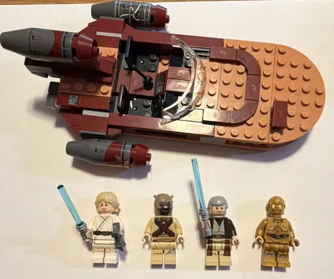  LEGO Star Wars Disney landspeeder 75173 BEAUTIFUL CONDITION 4 Minifigures 