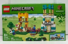 LEGO Minecraft The Crafting Box 4.0 21249 605 pcs Steve Creeper Retired NEW