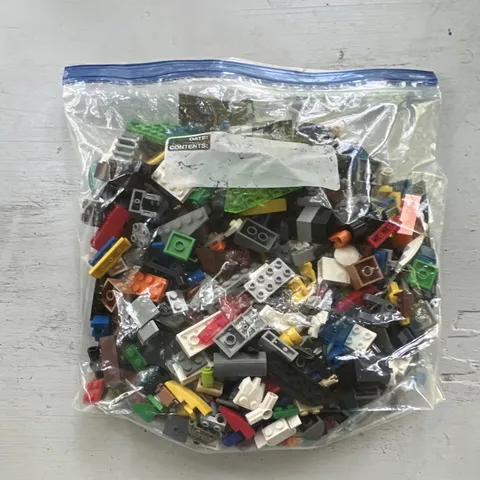 LEGO Bulk Lot Mixed Bricks Pieces & Parts, Multicolor Plastic in Resealable Bag