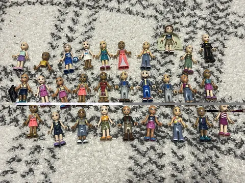 28 Lego Friends Elves Minidoll Minifigure Lot NO HAIR - Custom Figures LOOK 👀