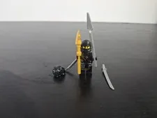 LEGO Ninjago Cole DX Minifigure Black with All Weapons In Great Condition 