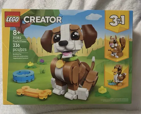 LEGO Creator 3-in-1 Playful Puppy 336 Pcs, 31382, 8+