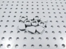 LEGO Lot of 10 Light Bluish Gray 1x1 Smooth Half Round Tiles Plates BC