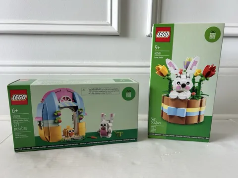 LEGO SPRING GARDEN HOUSE 40682 & EASTER BASKET 40587 LOT X2 LIMITED EDITION MISB