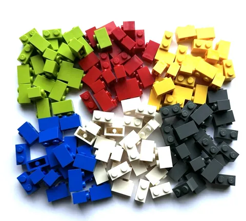 60x LEGO 1 x 2 Building Bricks Classic, 10 each color