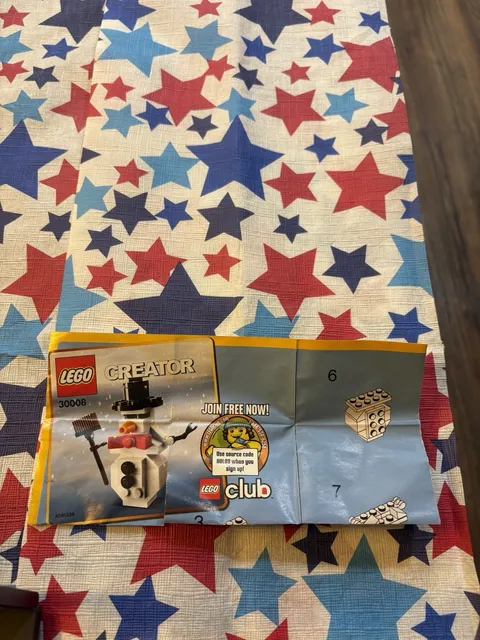 Lego Snowman 30008 Loose Pieces - SEE DESCRIPTION
