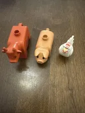 Lego Duplo Bundle of 3x Vintage Farm Animals Pig Cow Rooster