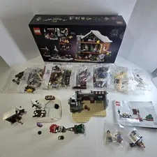 LEGO 10325 Alpine Lodge Winter Village Icons 1517pcs PARTIALLY BUILT - 1 Manual 