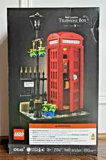 Lego 21347 Red London Telephone Box Ideas Set NEW in Box Sealed