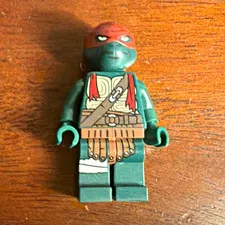 LEGO Teenage Mutant Ninja Turtles Raphael Minifigure Red Mask Figure 1 Piece